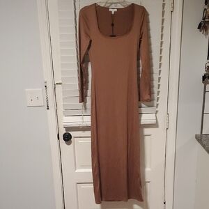 Gianni Bini Tan Long Sleeve Dress NWT